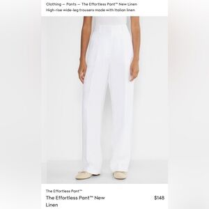 Wilfred The Effortless High-Rise Wide-Leg Trousers in White